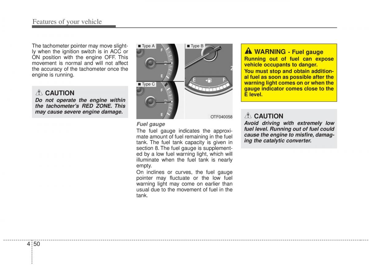 KIA Optima III 3 owners manual / page 128