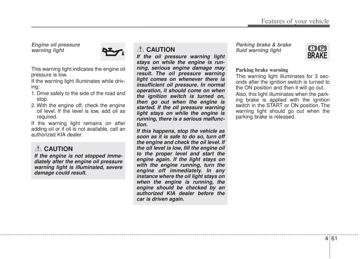 KIA Optima III 3 owners manual / page 139