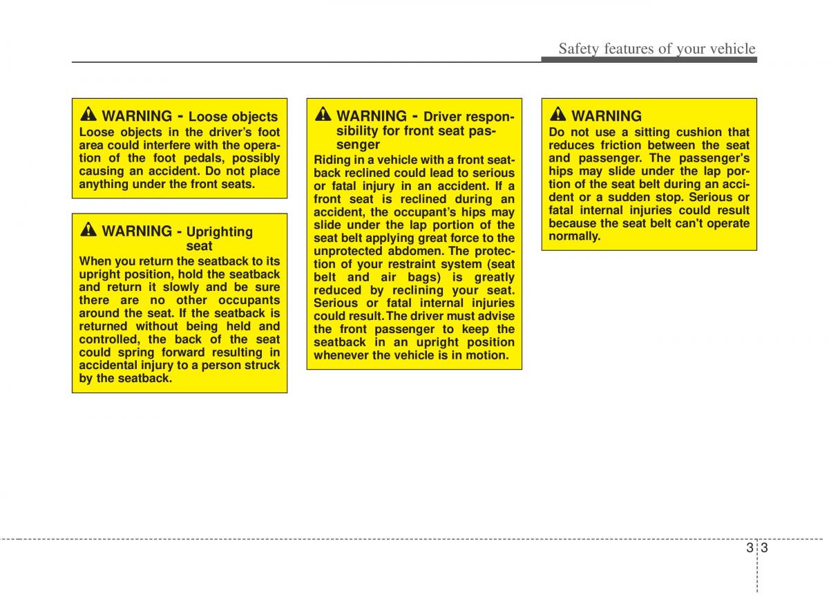 KIA Optima III 3 owners manual / page 15