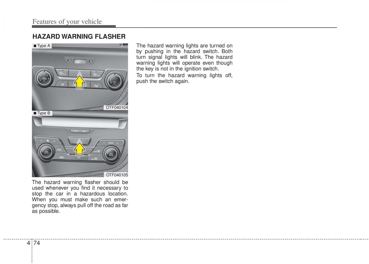 KIA Optima III 3 owners manual / page 152