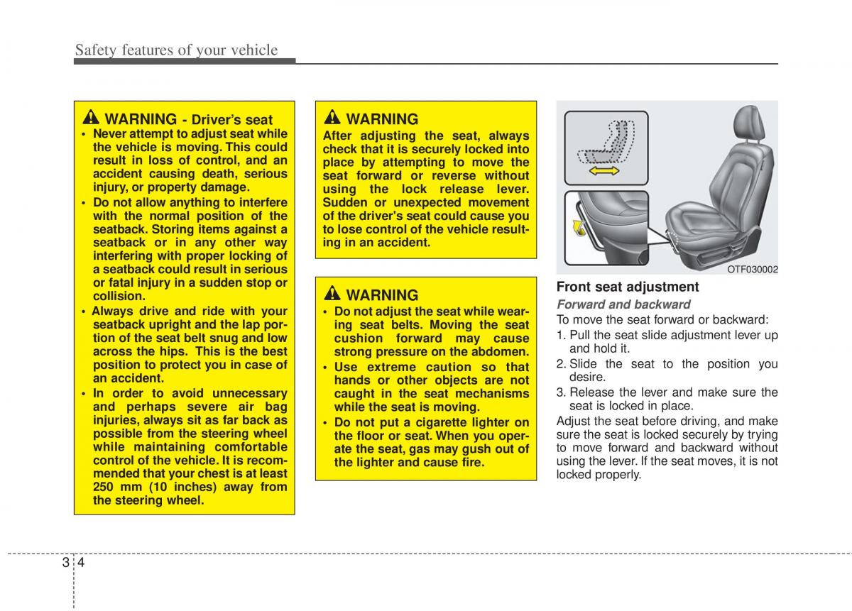 KIA Optima III 3 owners manual / page 16