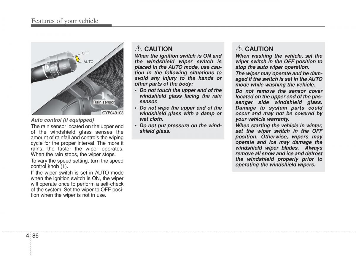 KIA Optima III 3 owners manual / page 164