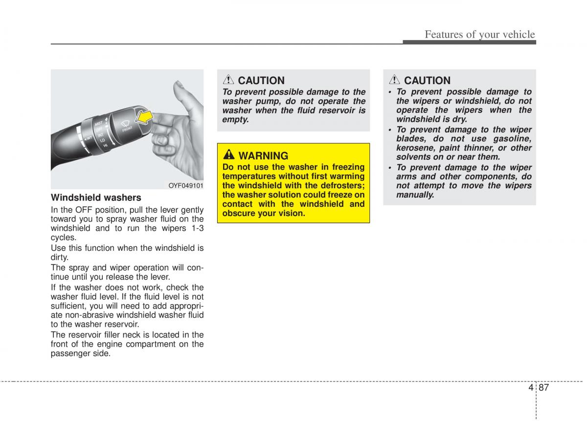 KIA Optima III 3 owners manual / page 165