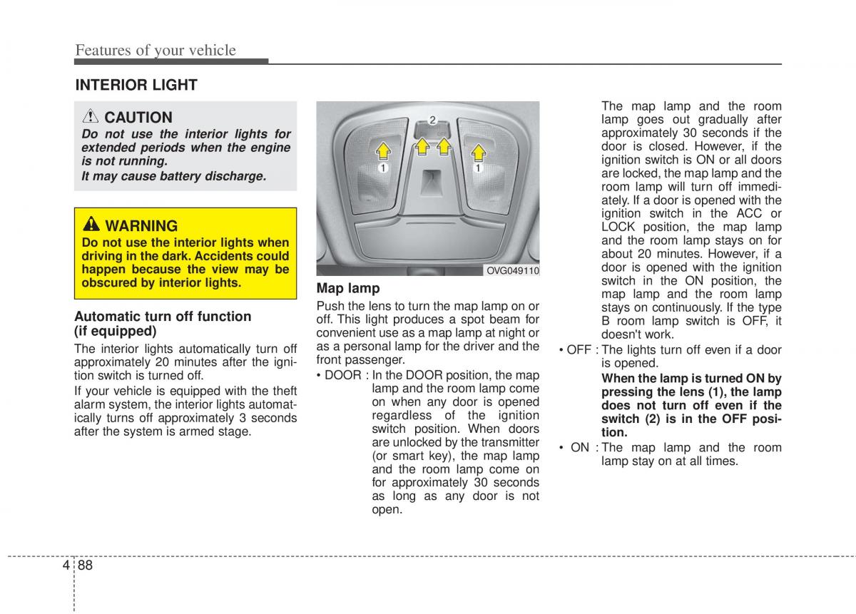 KIA Optima III 3 owners manual / page 166