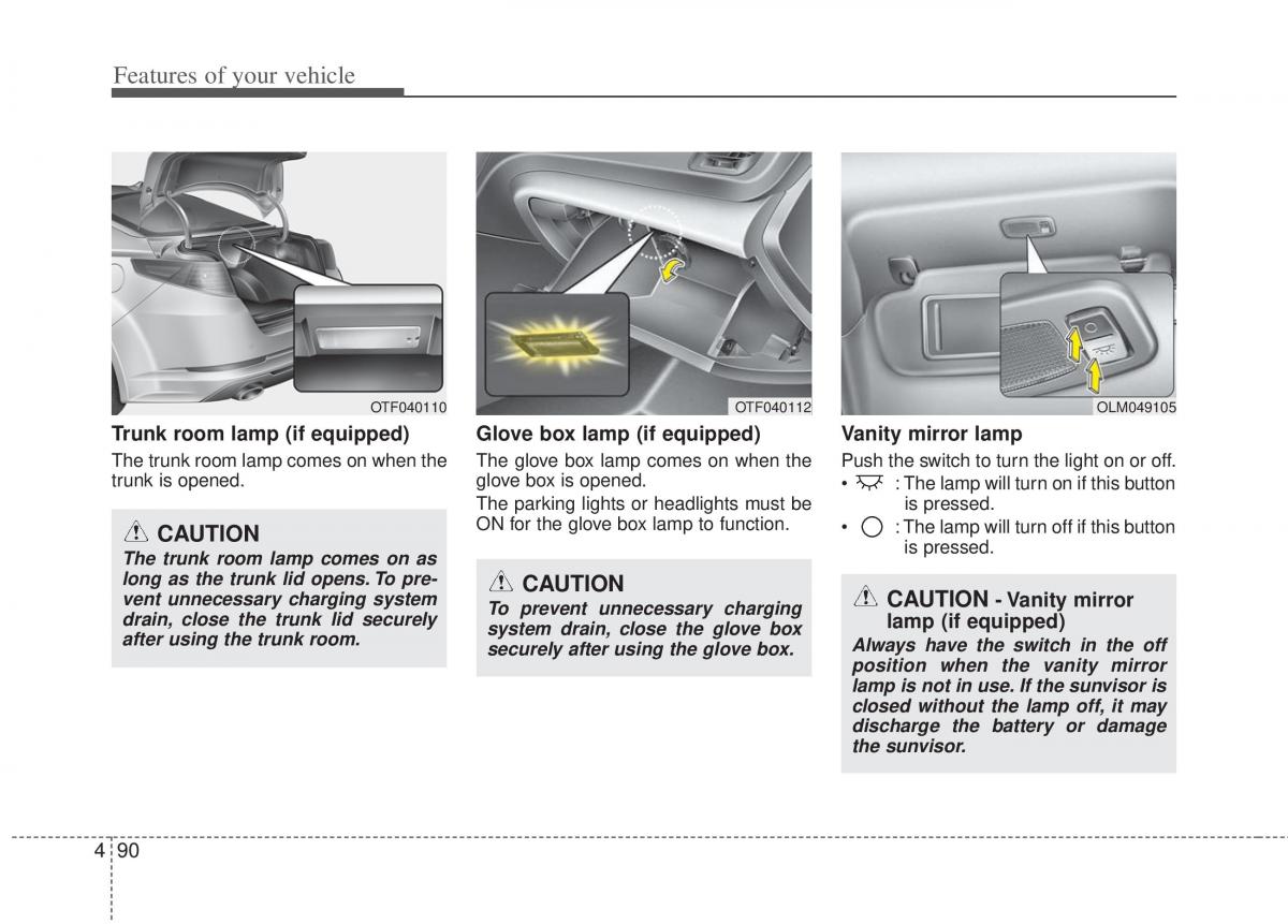 KIA Optima III 3 owners manual / page 168