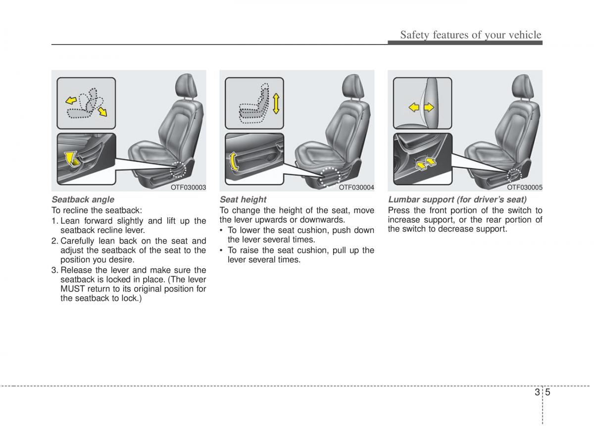 KIA Optima III 3 owners manual / page 17