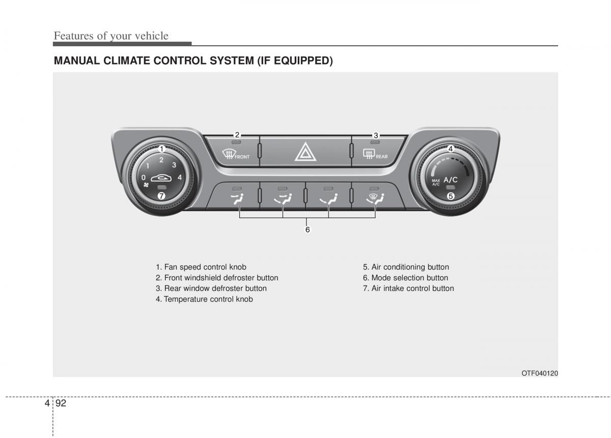 KIA Optima III 3 owners manual / page 170