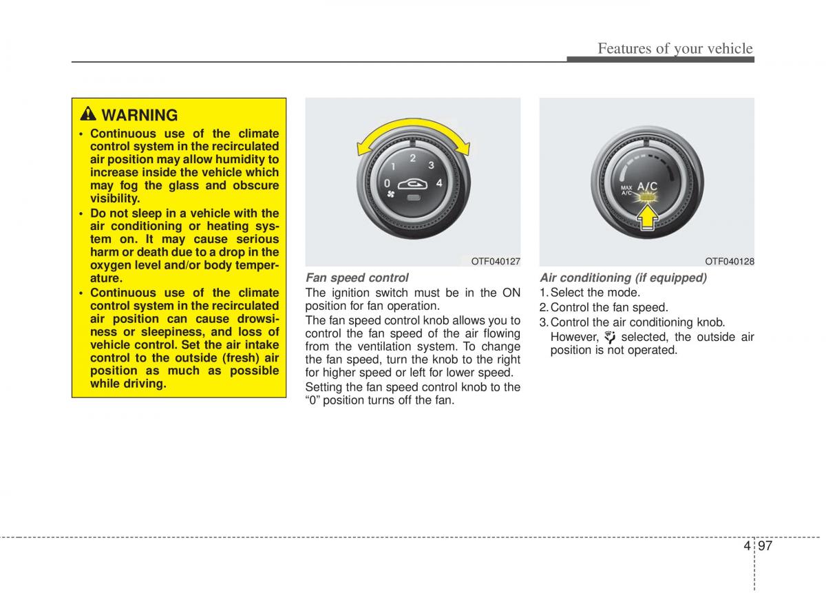 KIA Optima III 3 owners manual / page 175