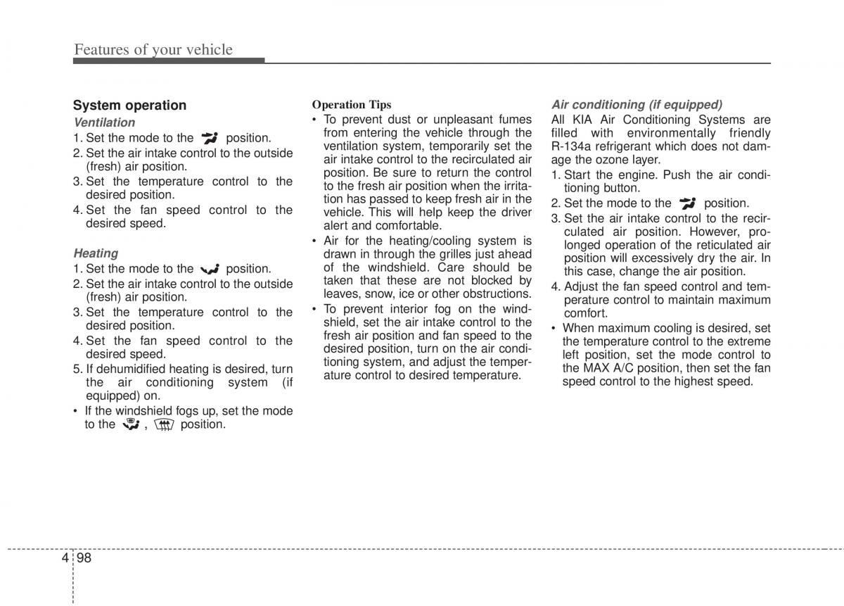 KIA Optima III 3 owners manual / page 176