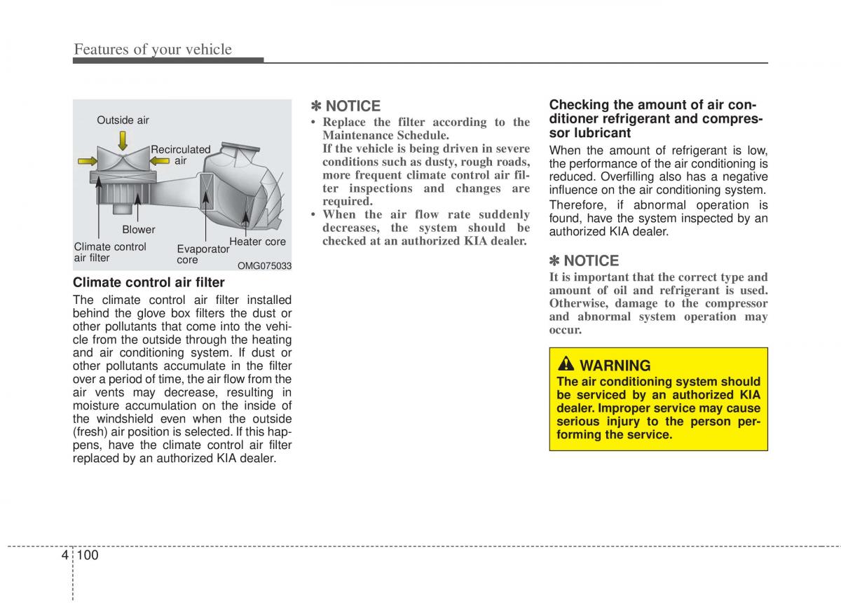 KIA Optima III 3 owners manual / page 178