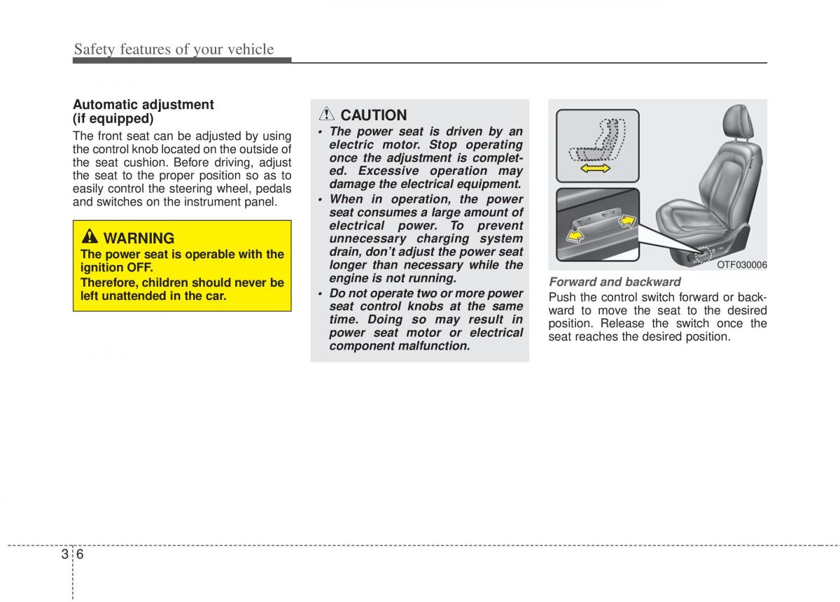 KIA Optima III 3 owners manual / page 18