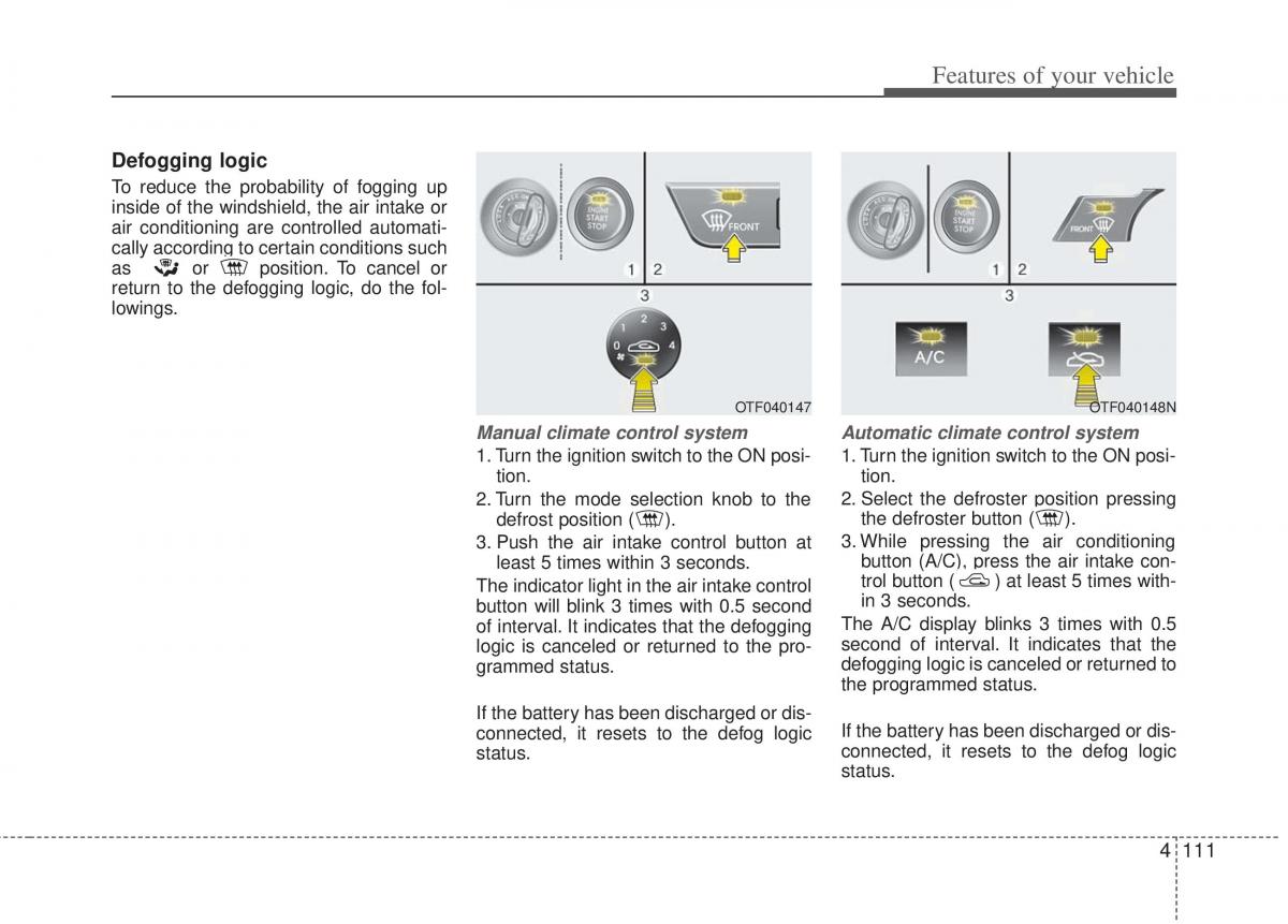 KIA Optima III 3 owners manual / page 189