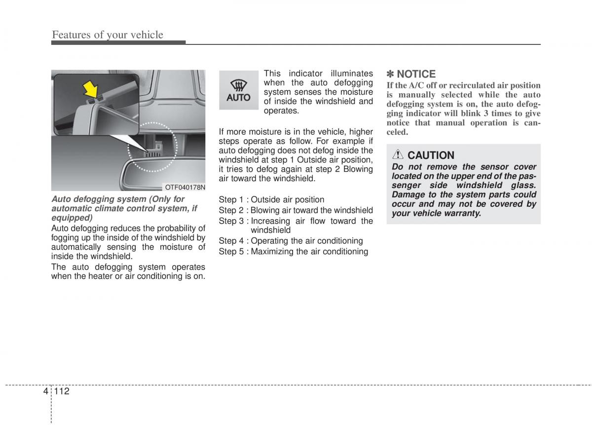 KIA Optima III 3 owners manual / page 190