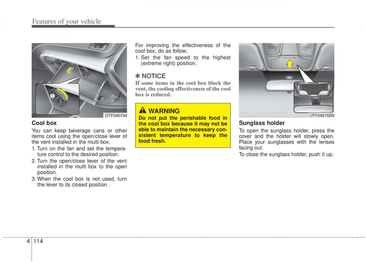 KIA Optima III 3 owners manual / page 192