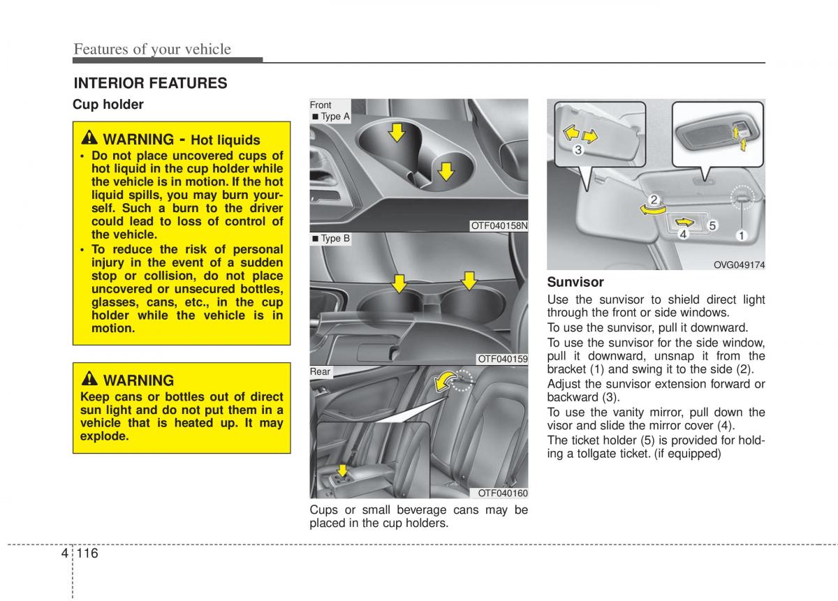 KIA Optima III 3 owners manual / page 194