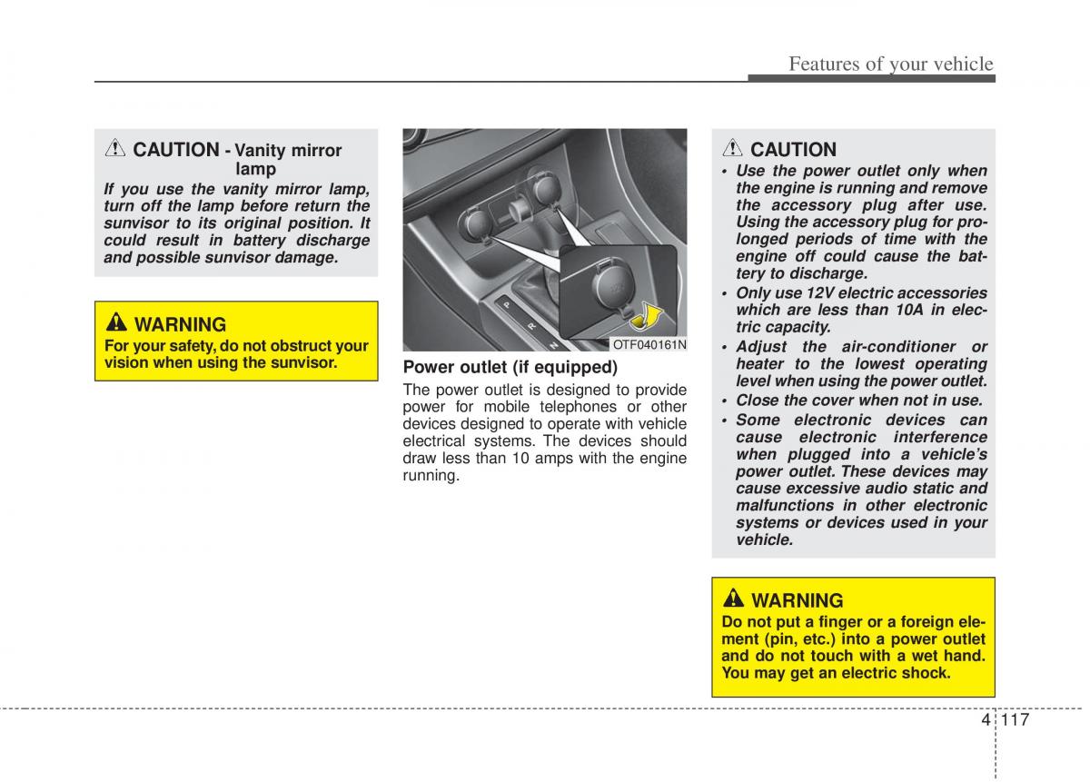 KIA Optima III 3 owners manual / page 195