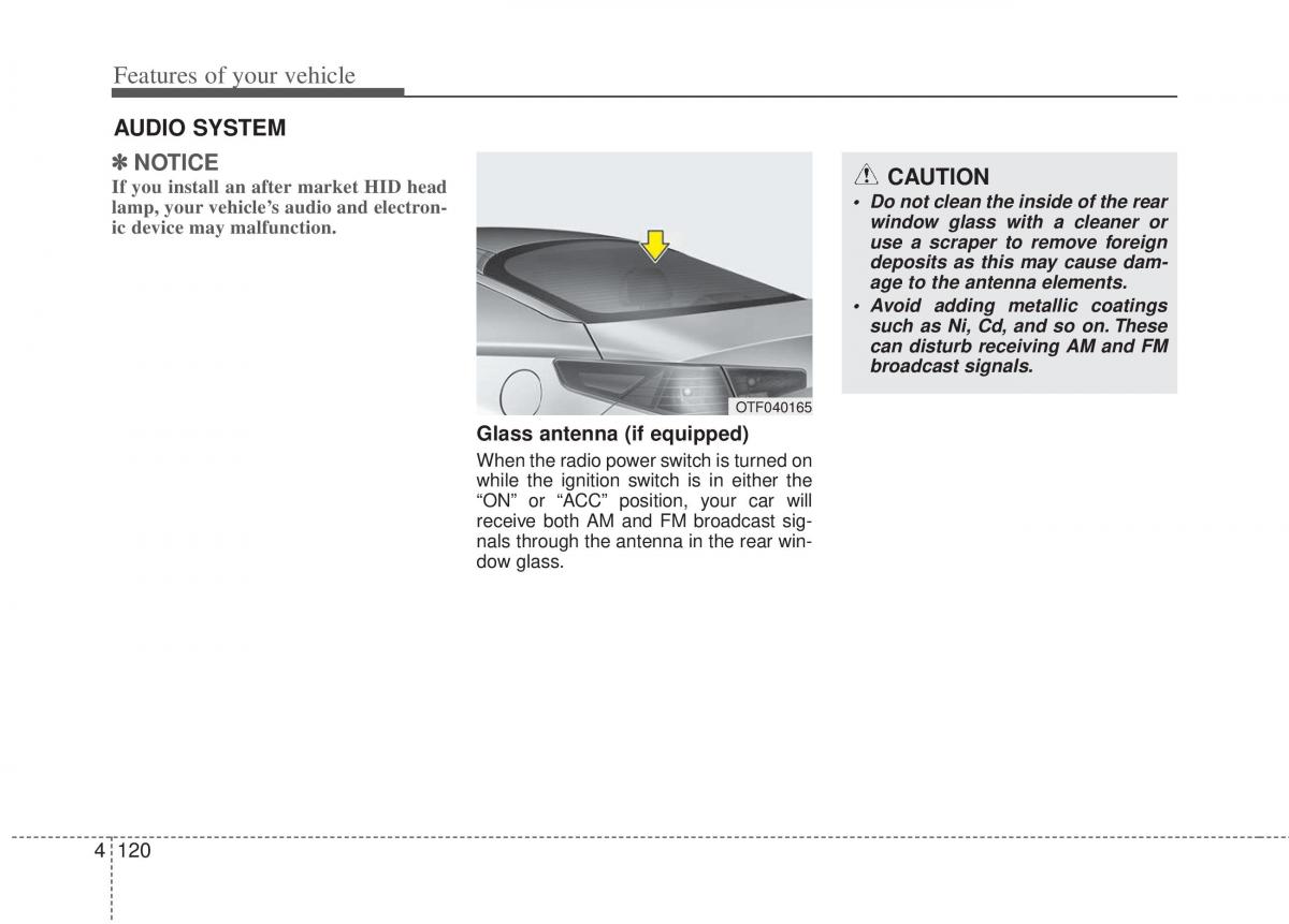 KIA Optima III 3 owners manual / page 198