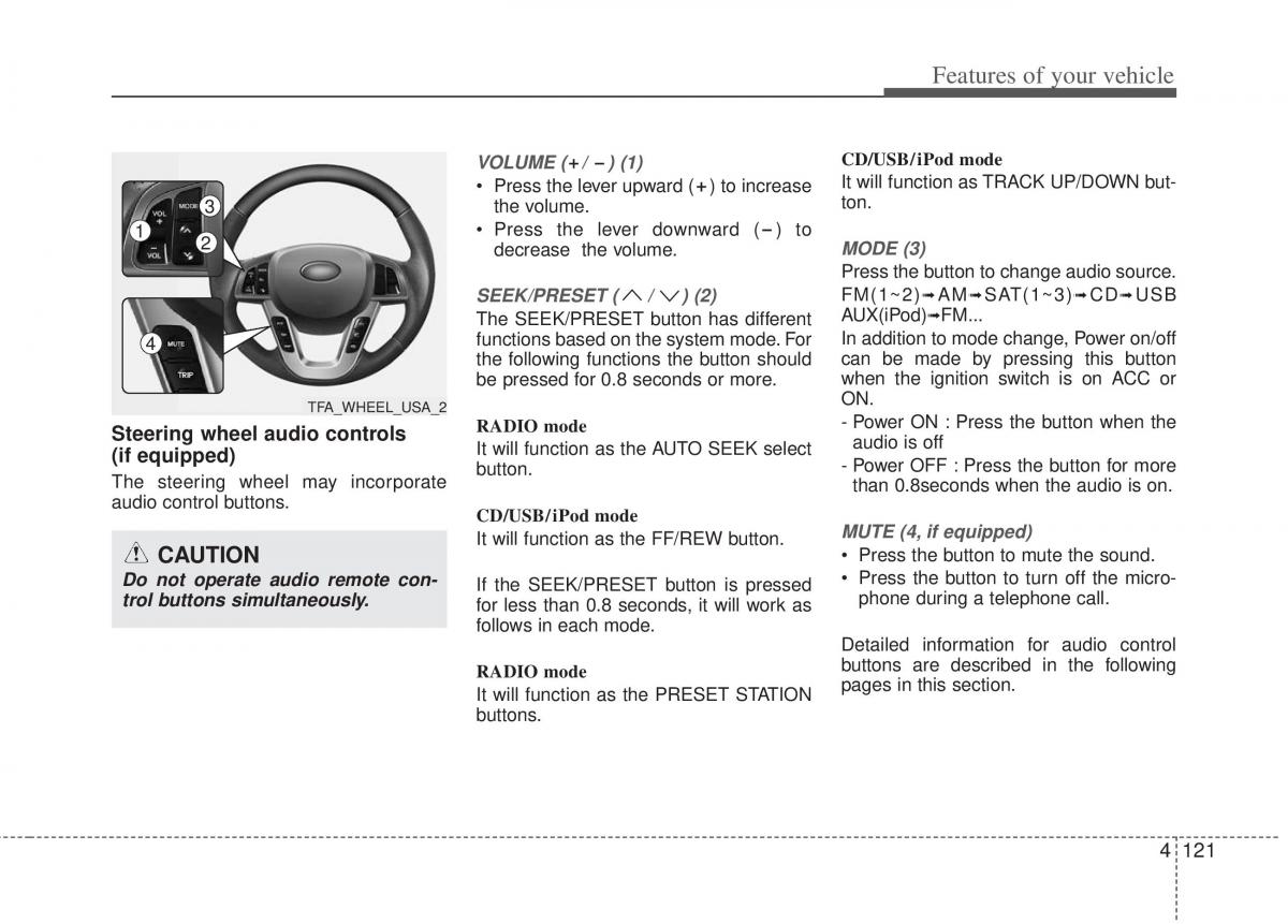 KIA Optima III 3 owners manual / page 199