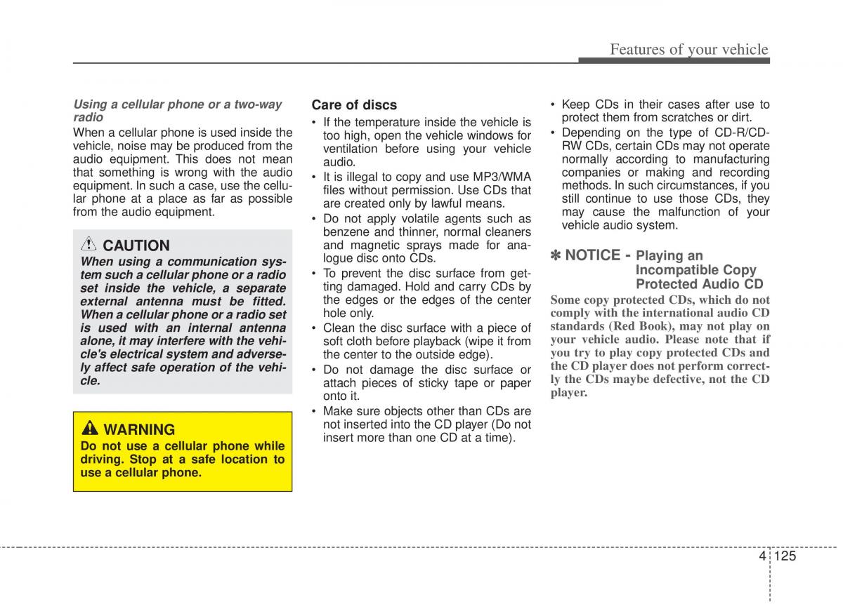 KIA Optima III 3 owners manual / page 203