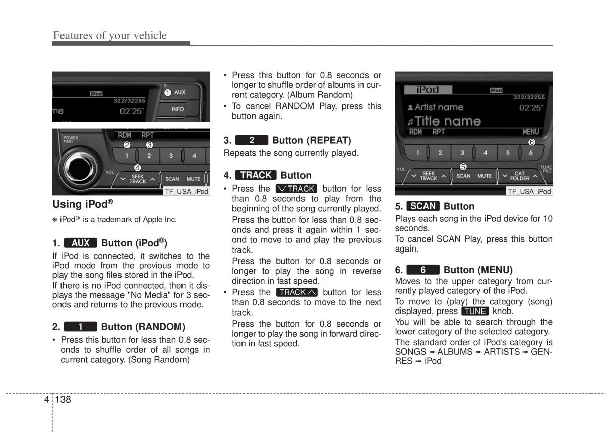 KIA Optima III 3 owners manual / page 216