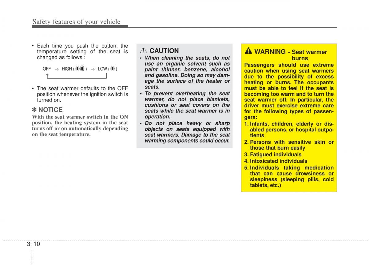 KIA Optima III 3 owners manual / page 22