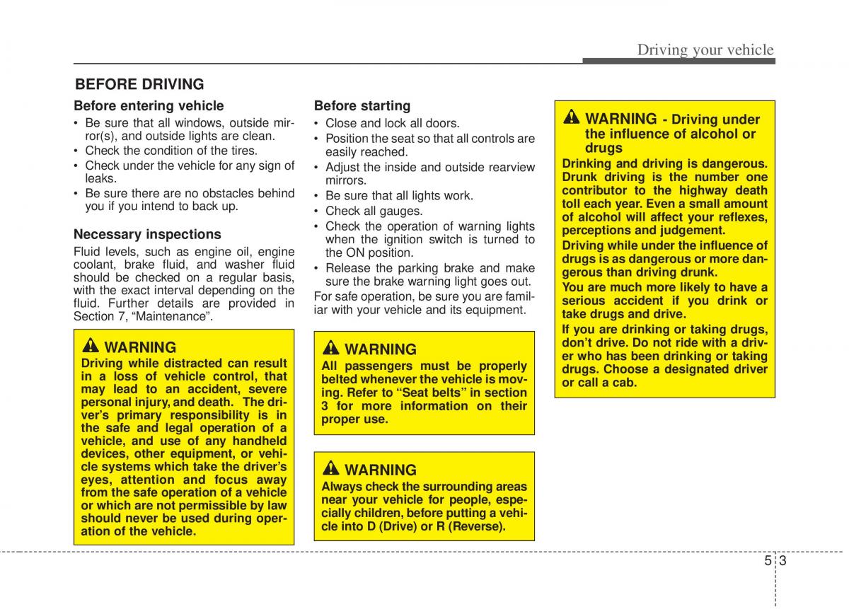 KIA Optima III 3 owners manual / page 234