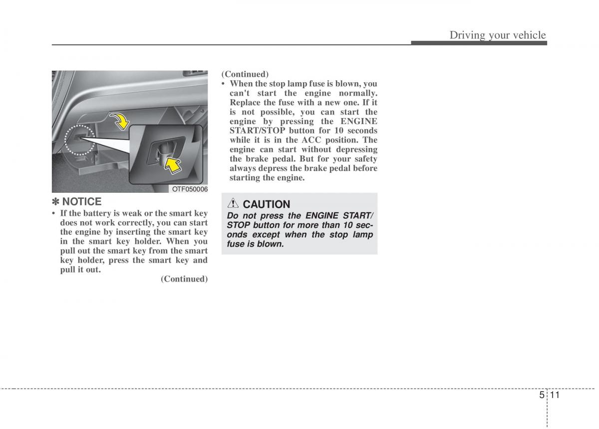 KIA Optima III 3 owners manual / page 242