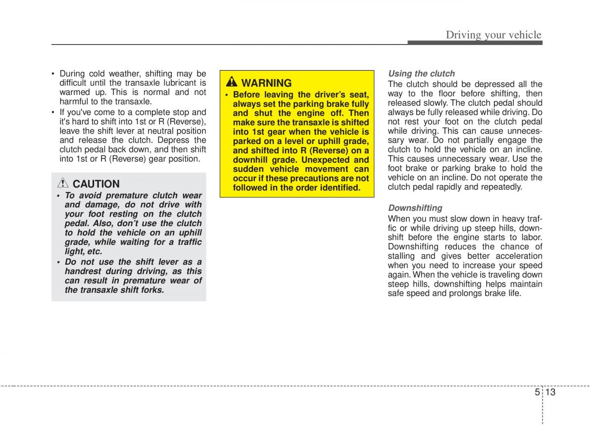 KIA Optima III 3 owners manual / page 244