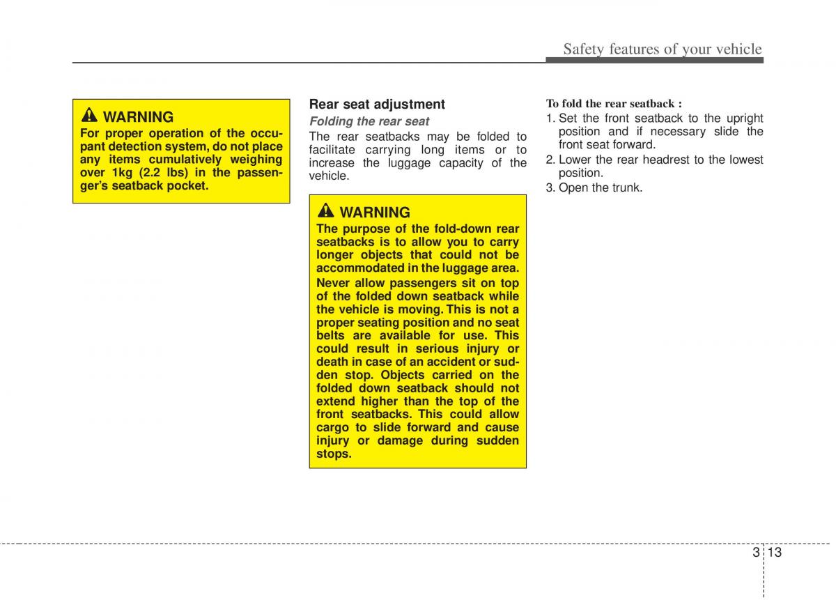 KIA Optima III 3 owners manual / page 25