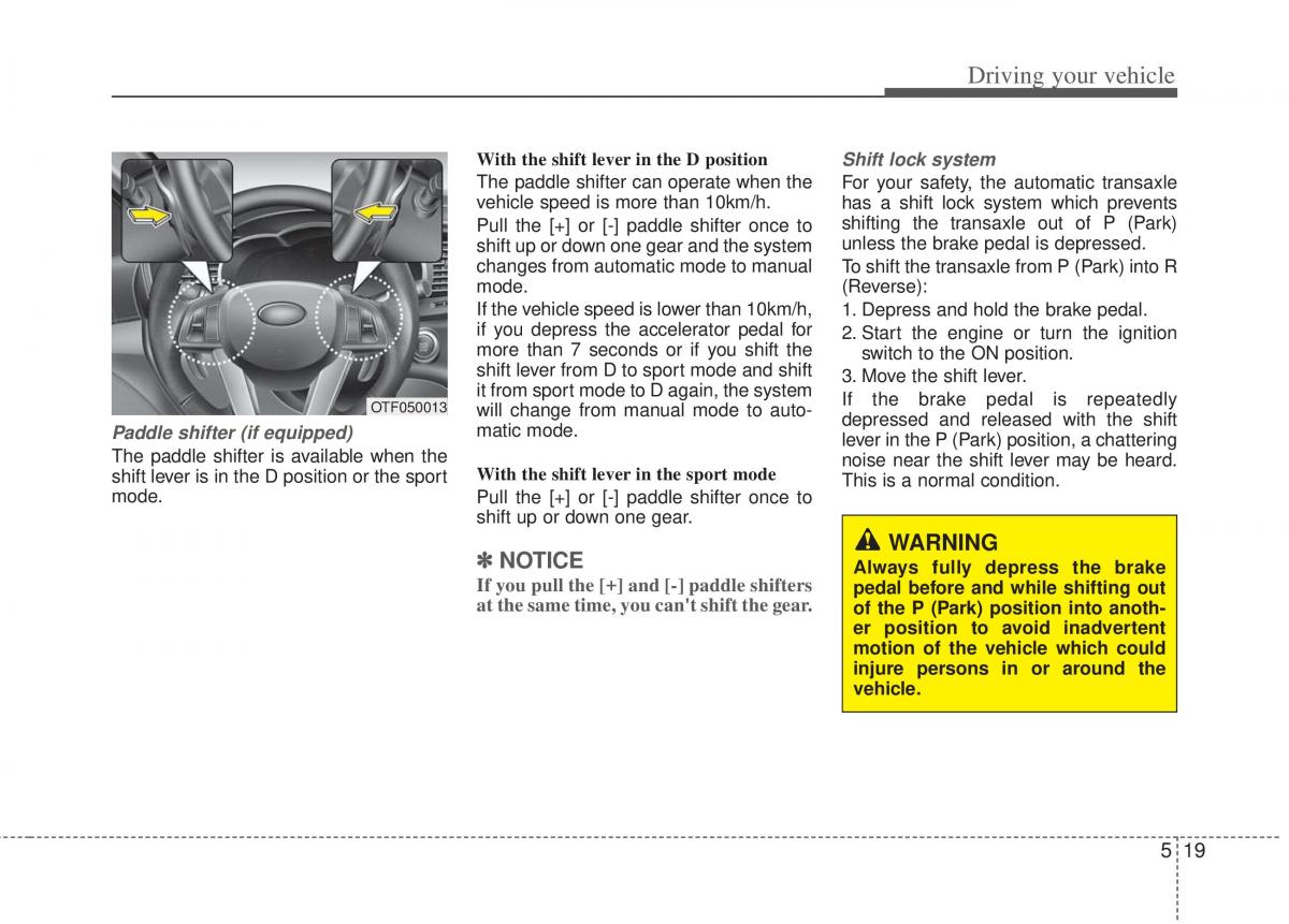 KIA Optima III 3 owners manual / page 250