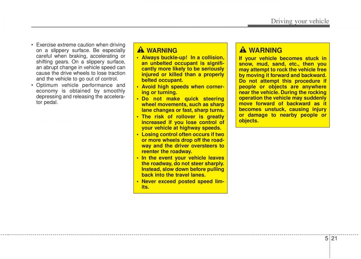 KIA Optima III 3 owners manual / page 252