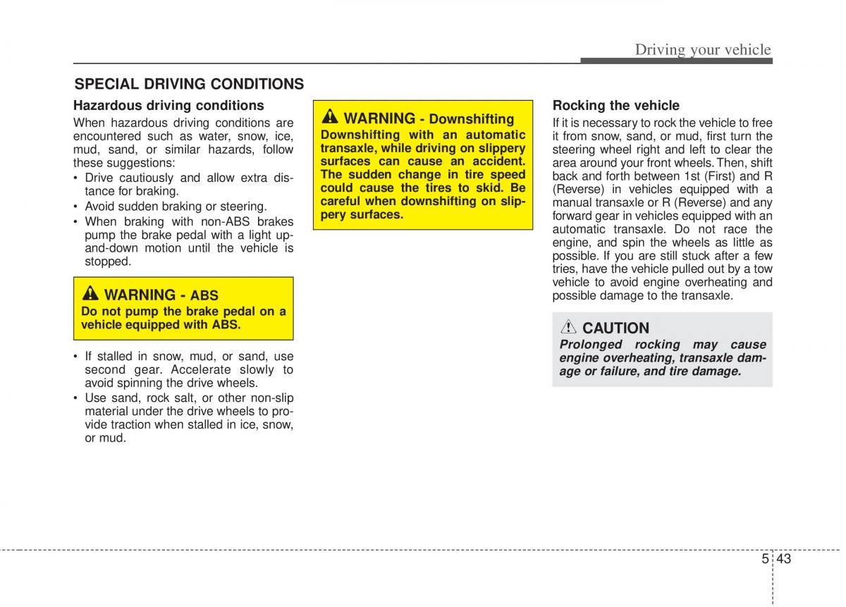 KIA Optima III 3 owners manual / page 274