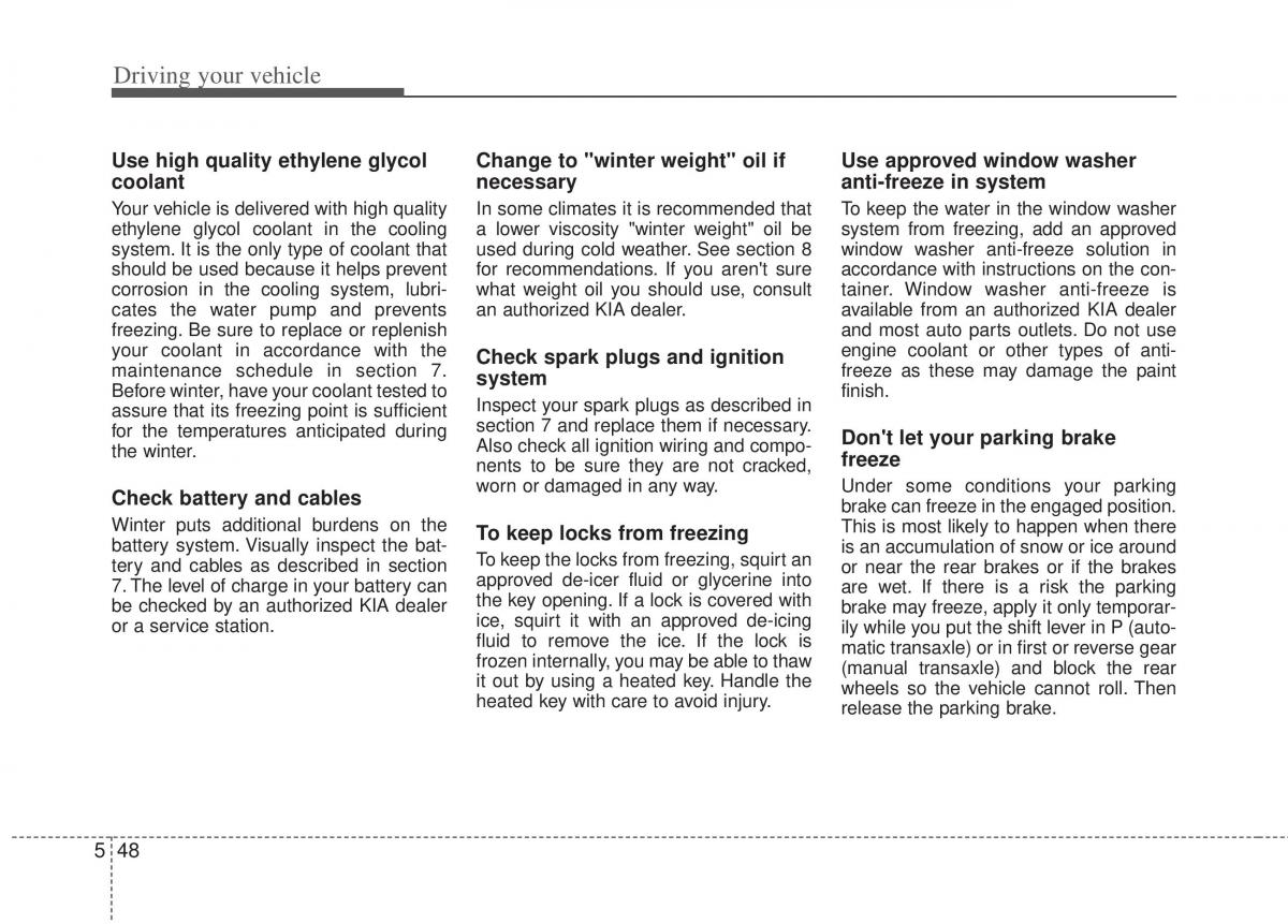 KIA Optima III 3 owners manual / page 279