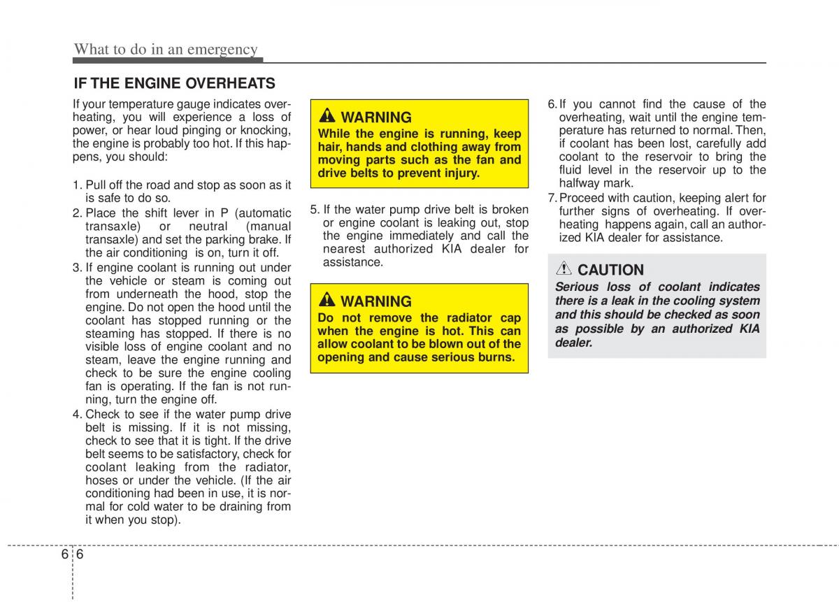 KIA Optima III 3 owners manual / page 292