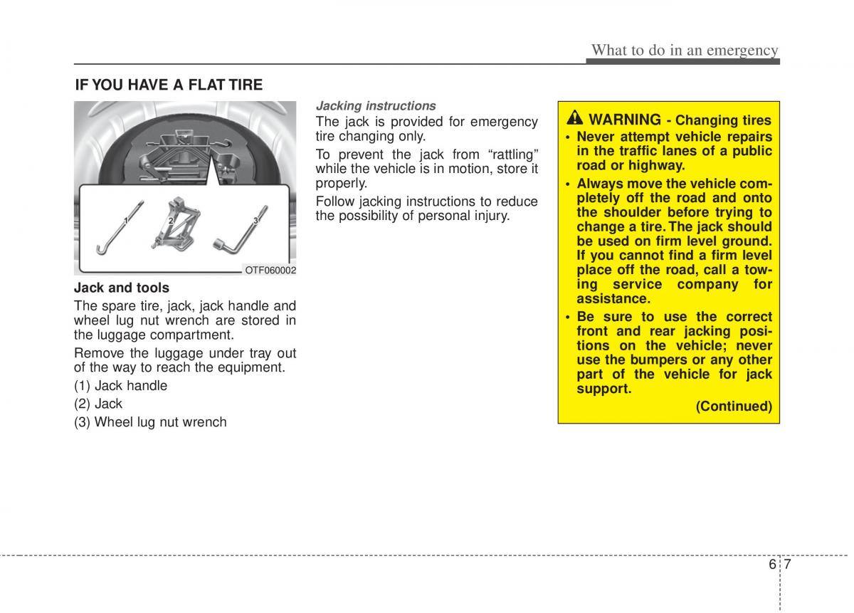 KIA Optima III 3 owners manual / page 293