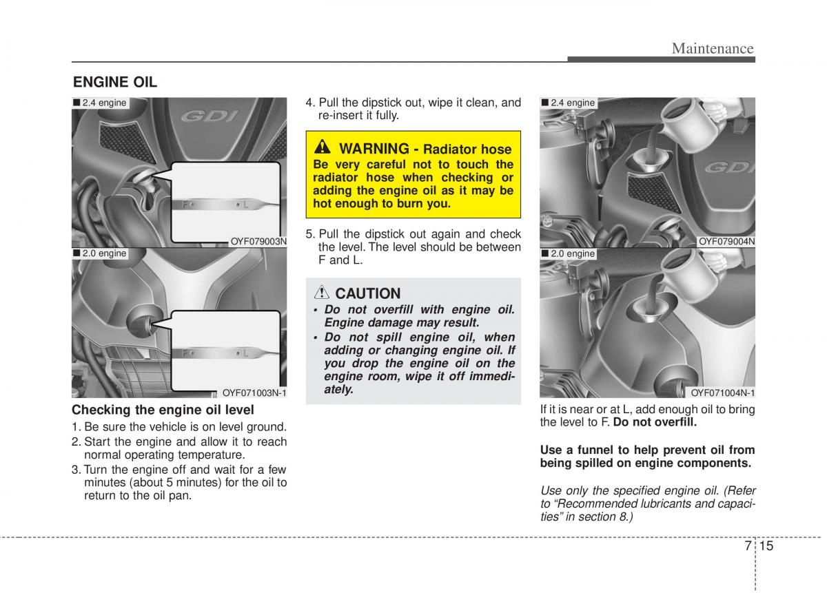 KIA Optima III 3 owners manual / page 317