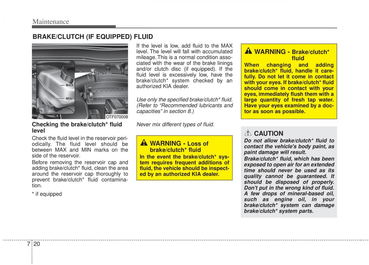 KIA Optima III 3 owners manual / page 322