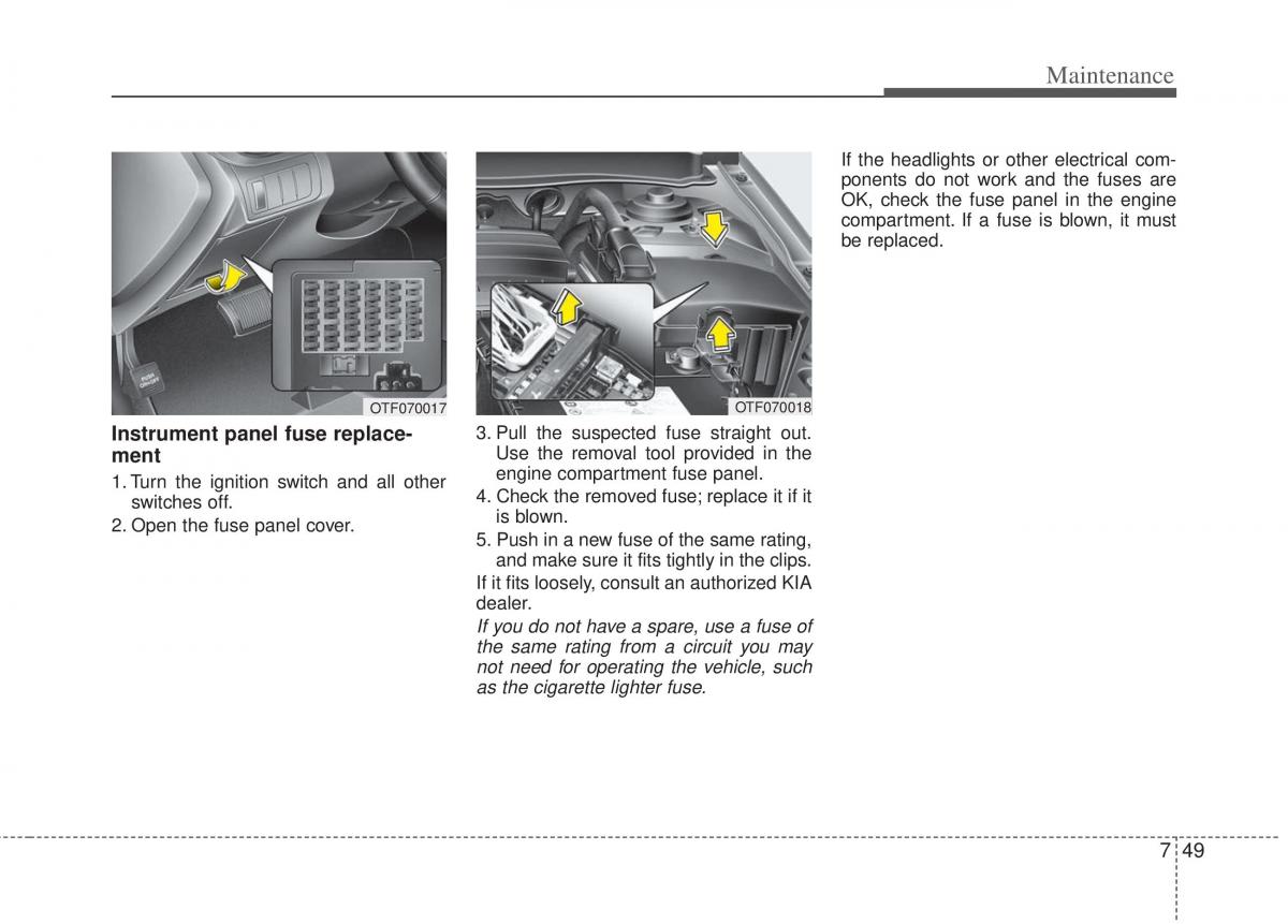 KIA Optima III 3 owners manual / page 351