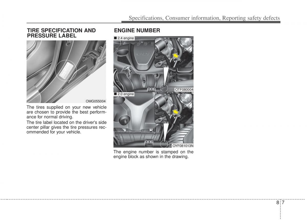 KIA Optima III 3 owners manual / page 376