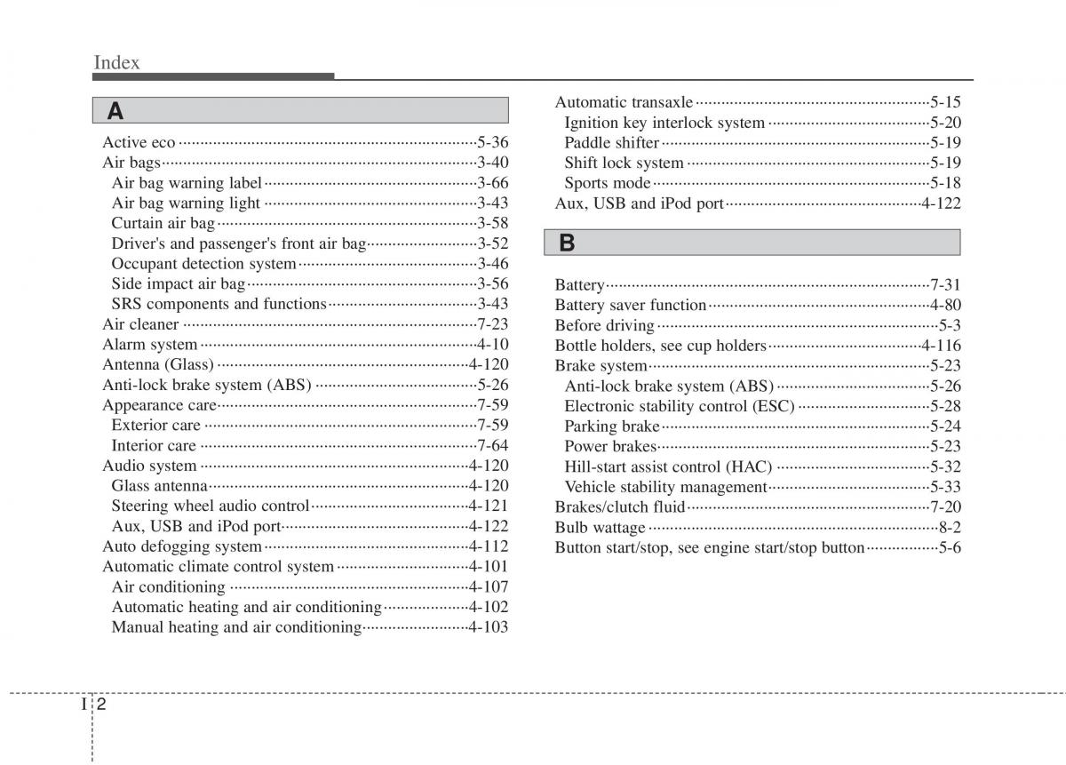 KIA Optima III 3 owners manual / page 378