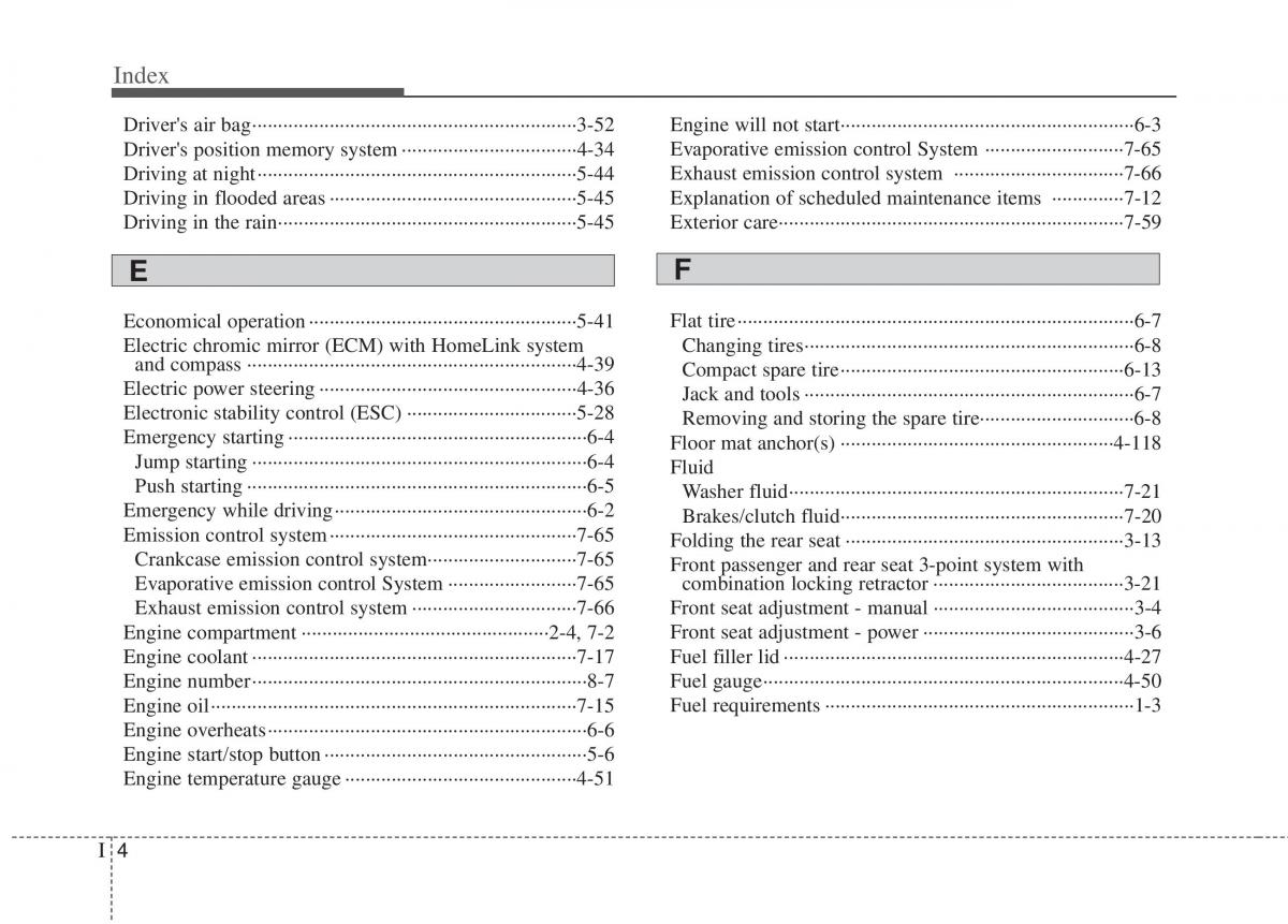 KIA Optima III 3 owners manual / page 380