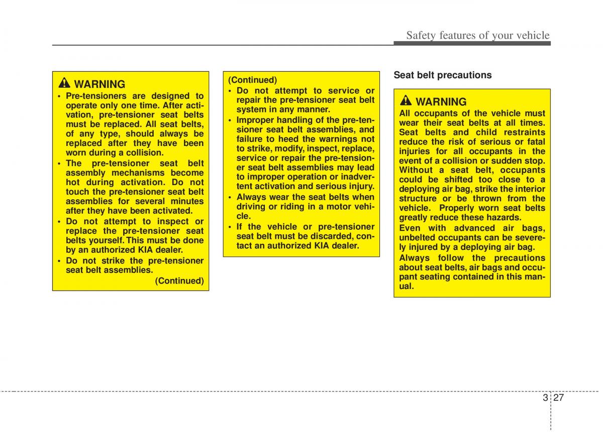 KIA Optima III 3 owners manual / page 39