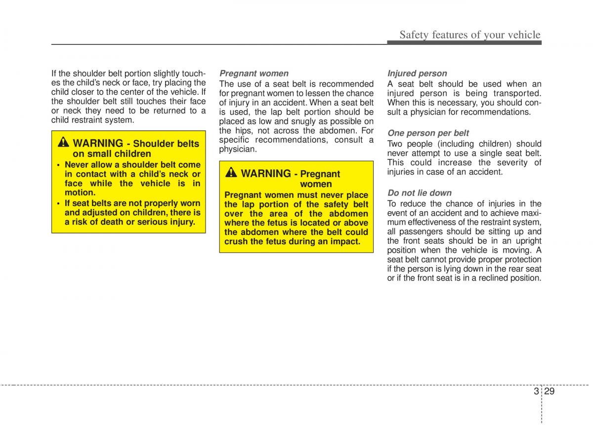 KIA Optima III 3 owners manual / page 41