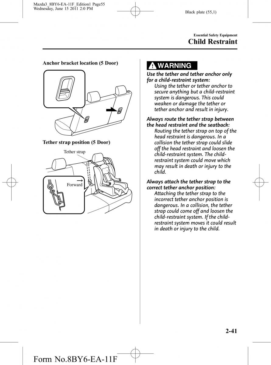 Mazda 3 II 2 owners manual / page 55