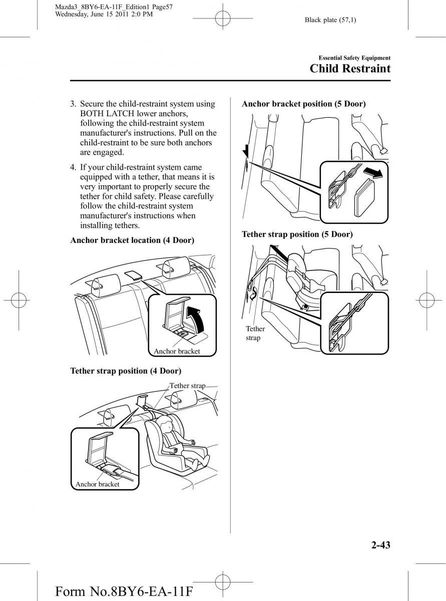 Mazda 3 II 2 owners manual / page 57