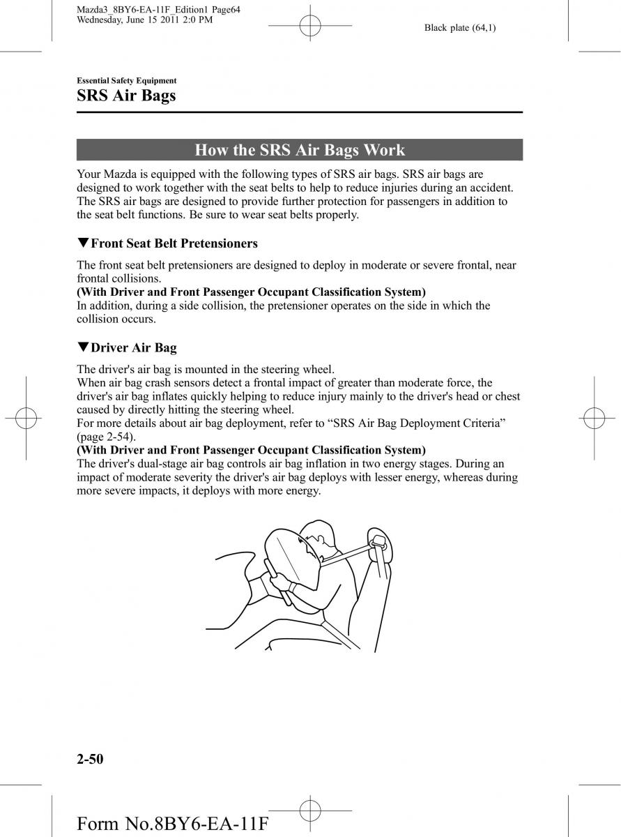 Mazda 3 II 2 owners manual / page 64