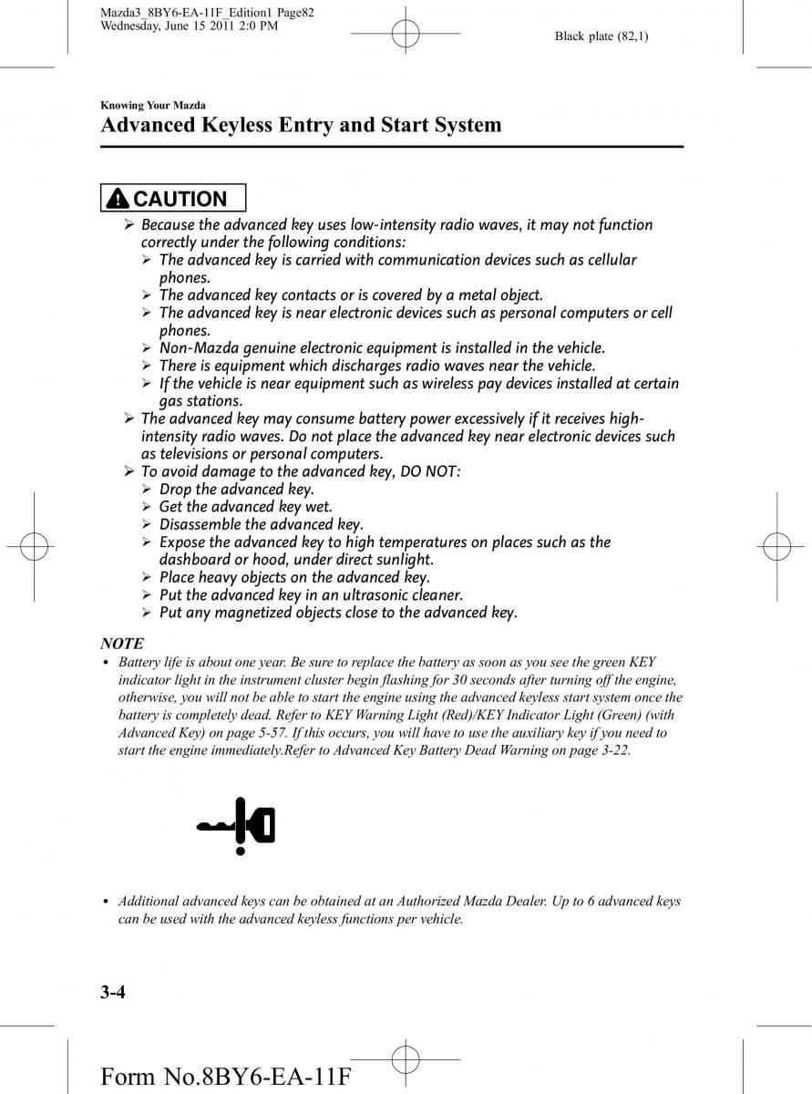 Mazda 3 II 2 owners manual / page 82