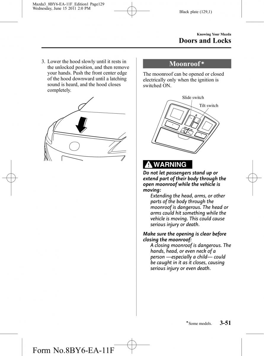 Mazda 3 II 2 owners manual / page 129