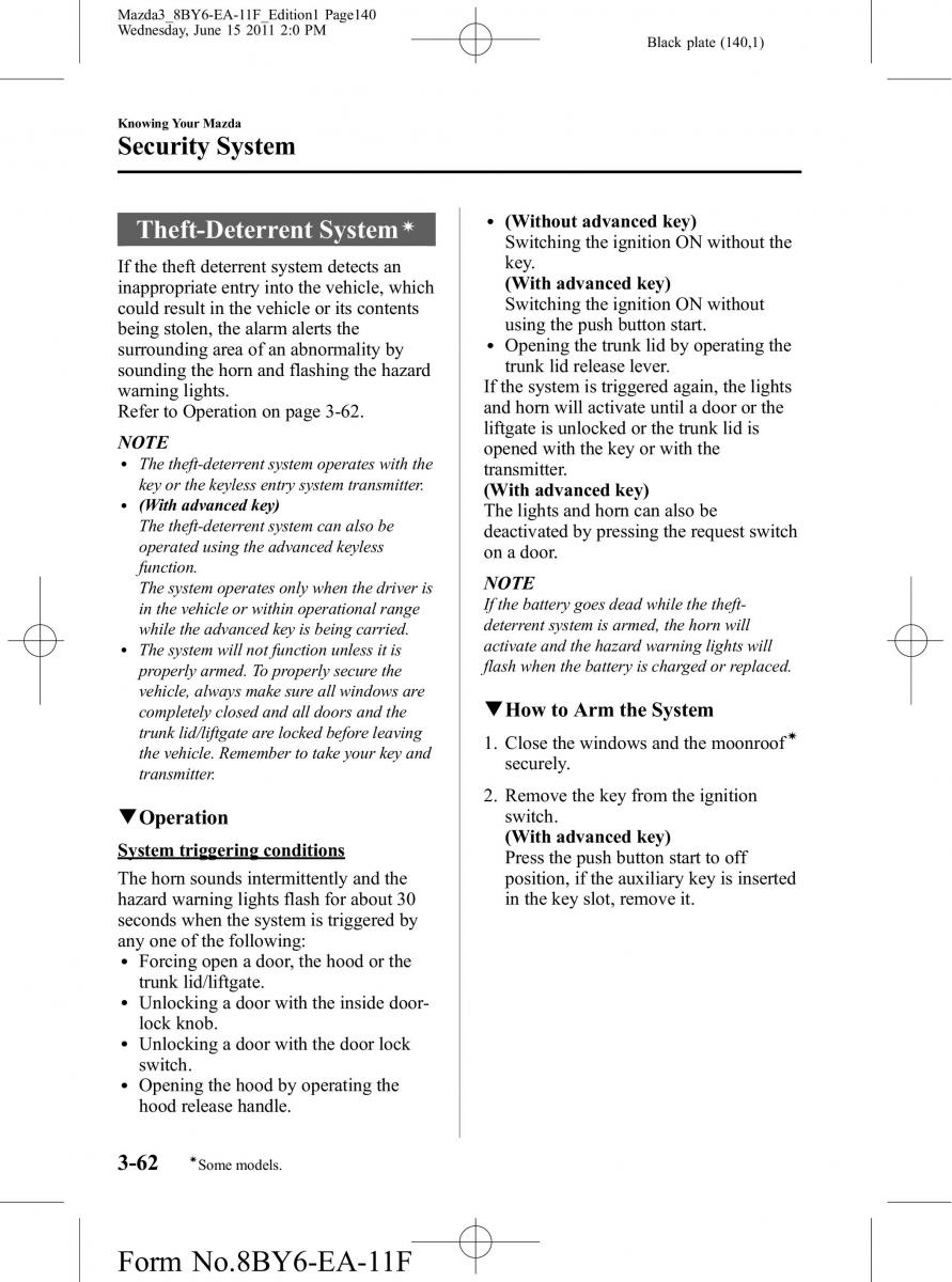 Mazda 3 II 2 owners manual / page 140