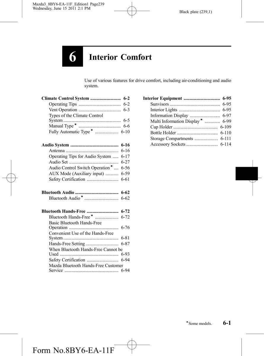 Mazda 3 II 2 owners manual / page 239